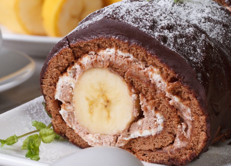 čokoladno bananina rulada